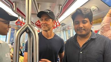 Hrithik Roshan takes the metro to work; says, “Saved my back for the action shoot I’m going for”