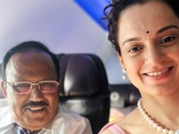 Kangana Ranaut aka Tejas Gill met Honorable National Security Advisor of India Ajit Doval during the promotion of Tejas