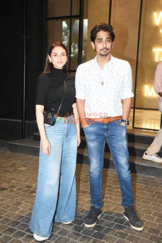 Photos: Aditi Rao Hydari, Siddharth and others snapped at the special screening of the film Chithha