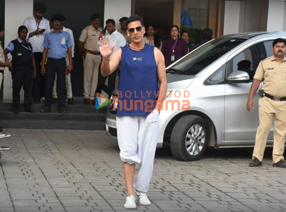 Photos: Akshay Kumar and Varun Dhawan snapped at Kalina airport