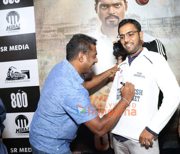 photos cricketer muttiah muralitharan promotes his 800 at miraj cinemas in noida 2