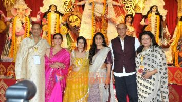 Photos: Kajol, Rani Mukerji, Tanishaa Mukerji and others at Durga Puja celebrations in Juhu