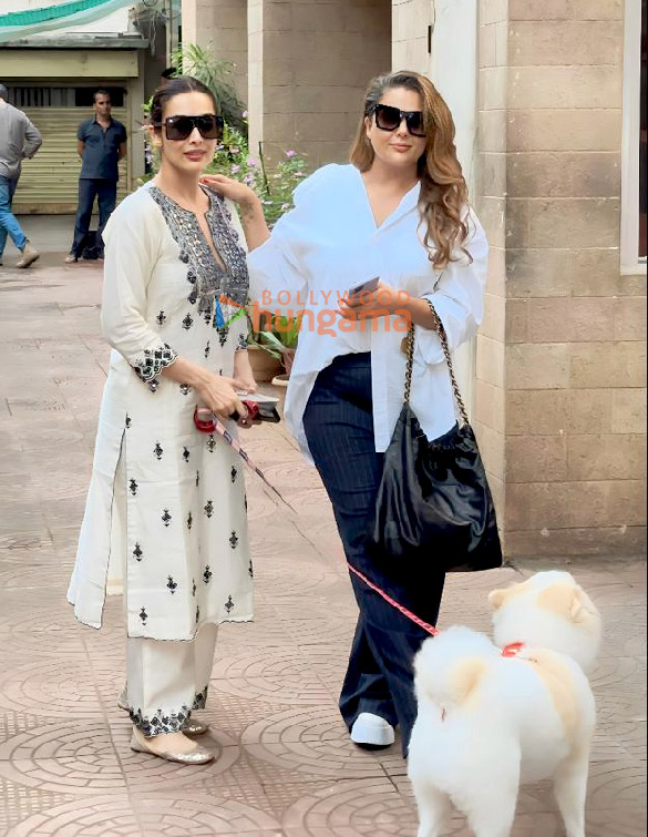 Photos: Malaika Arora and Amrita Arora snapped at their mother’s house in Bandra