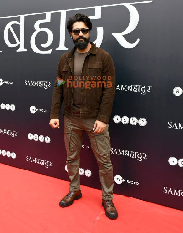 photos vicky kaushal sanya malhotra fatima sana shaikh and others attend the trailer launch of their film sam bahadur 3