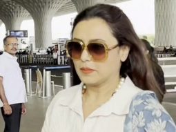 Rani Mukerji smiles for paps as she gets clicked at the airport
