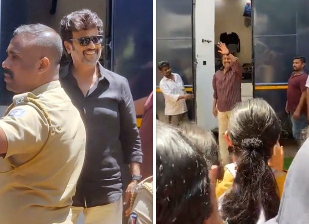 Ranjikanth waves at the massive crowd as he arrives on the sets of Thalaivar 170; watch videos Ranjikanth waves at the massive crowd as he arrives on the sets of Thalaivar 170; watch videos