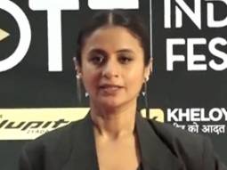 Rasika Dugal slays in all black at the OTT India Fest