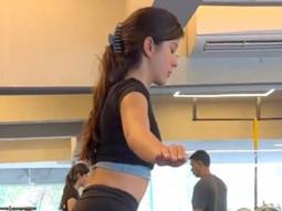 Shanaya Kapoor sends in motivation through her workout video