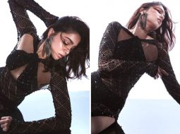 Sharvari Wagh in black halter neck mesh gown gives glam fashion her very own sassy spin