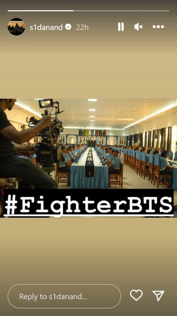 Siddharth Anand offers glimpse into the making of Fighter starring Hrithik Roshan and Deepika Padukone; see BTS pic