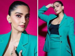 Sonam Kapoor effortlessly slays in a teal skirt suit, proving that style is her second nature