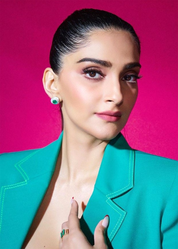 Sonam Kapoor effortlessly slays in a teal skirt suit, proving that style is her second nature