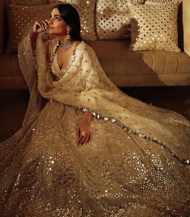 Sonam Kapoor shines in a stunning mirror work lehenga, setting the ramp ablaze for designer Abhinav Mishra