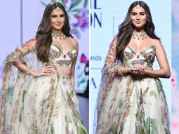 Tara Sutaria graces the runway as the showstopper for Mahima Mahajan at Lakmé Fashion Week