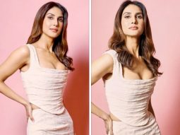Vaani Kapoor sets our hearts aflutter in a vintage cream corset lace & skirt set