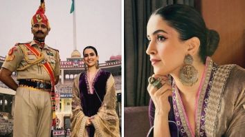 Sanya Malhotra stuns in a regal purple velvet suit during her visit to Amritsar for Sam Bahadur promotions