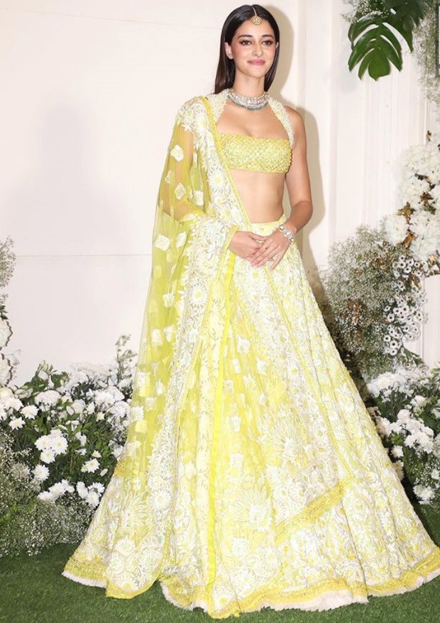 Ananya Panday is a sunshine girl in an all-yellow lehenga at Manish Malhotra’s Diwali party