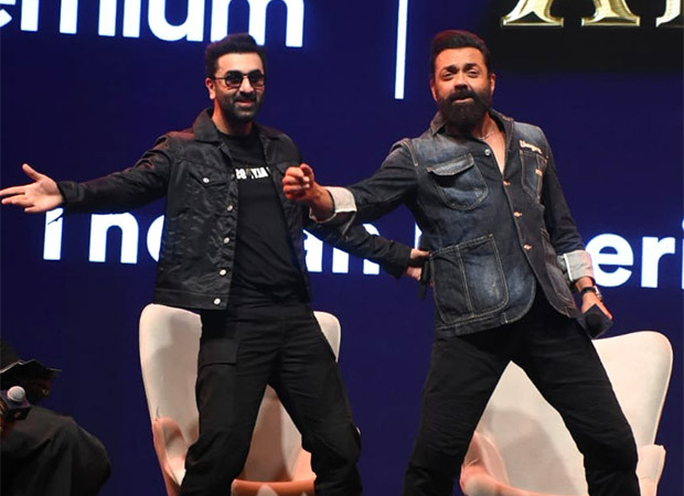 Animal co-stars Bobby Deol and Ranbir Kapoor dance live on stage on their super hit songs; watch