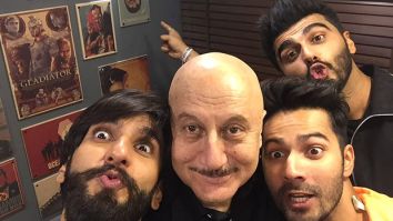 Flashback Friday: Anupam Kher shares a unique ‘throwback’ photo with Ranveer Singh, Arjun Kapoor, and Varun Dhawan; says, “It reminds me of Padosan”
