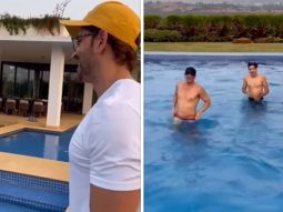 Hrithik Roshan plays referee in swimming contest between Zayed Khan and son; watch video