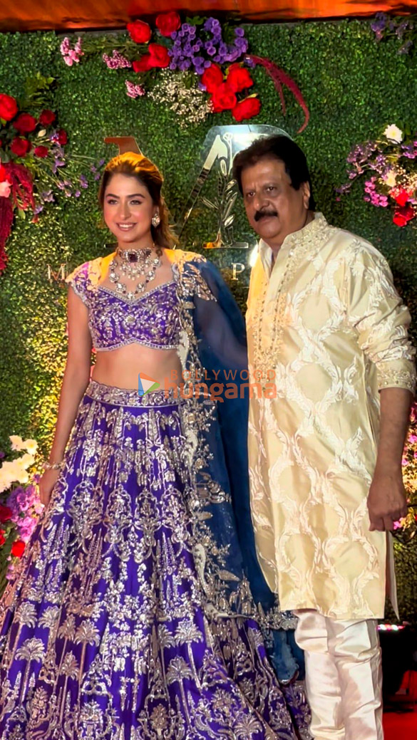jackie shroff and wife ayesha shroff snapped at the ring ceremony and mata ki chowky organized by malvika raaj and pranav bagga at estella juhu 5