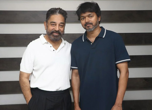 Kamal Haasan and Thalapathy Vijay coming together for a photo goes viral; fans cannot wait for Leo and Vikram to join hands