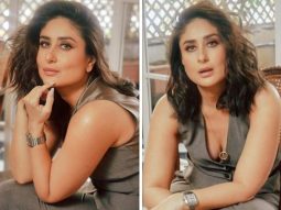 Kareena Kapoor stuns in a chic brown waistcoat and pant ensemble, epitomizing effortless elegance