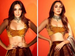 Kiara Advani left us spellbound in her opulent golden lehenga at Manish Malhotra’s Diwali party