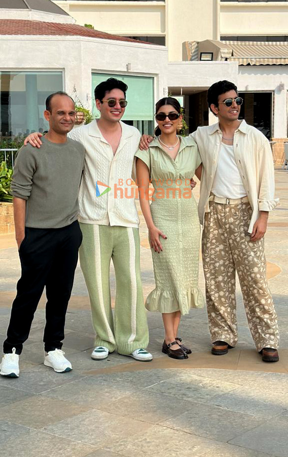 photos alizeh agnihotri sahil mehta zeyn shaw and soumendra padhi snapped promoting their film farrey 1