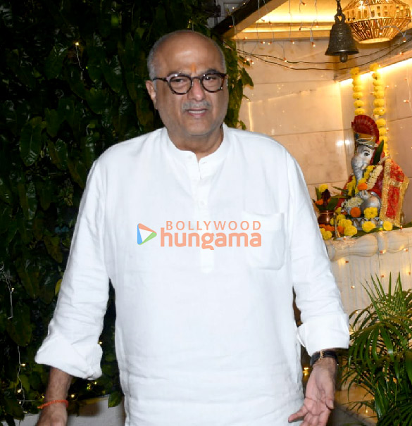 Photos: Boney Kapoor attends Laxmi Puja at his office