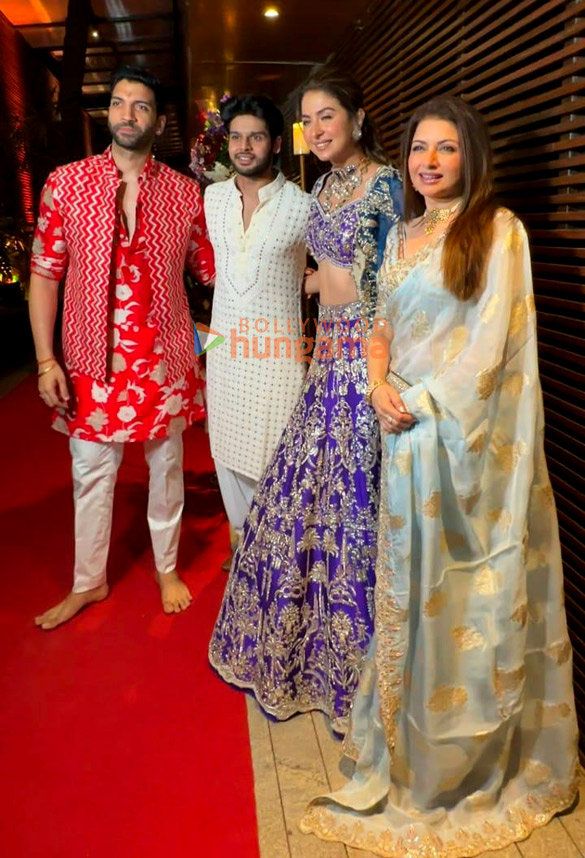 photos celebs snapped at the ring ceremony and mata ki chowky organized by malvika raaj and pranav bagga at estella juhu 5