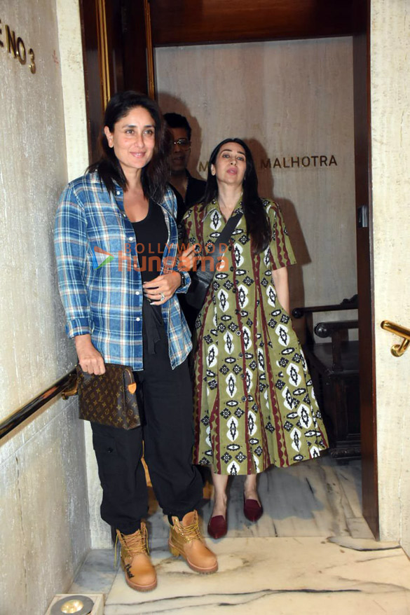 photos kareena kapoor khan karisma kapoor and karan johar snapped at manish malhotras house in bandra 4
