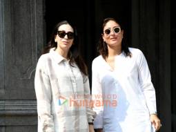 Photos: Karisma Kapoor and Kareena Kapoor Khan snapped at their father Randhir Kapoor’s house in Bandra