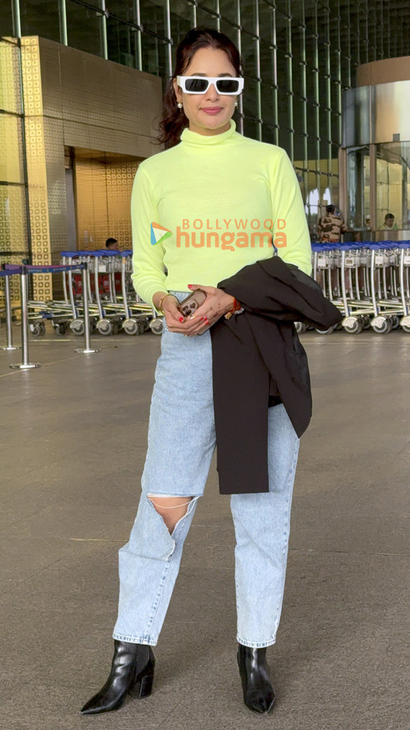 photos malaika arora yuvika chaudhary and mandira bedi snapped at the airport 5