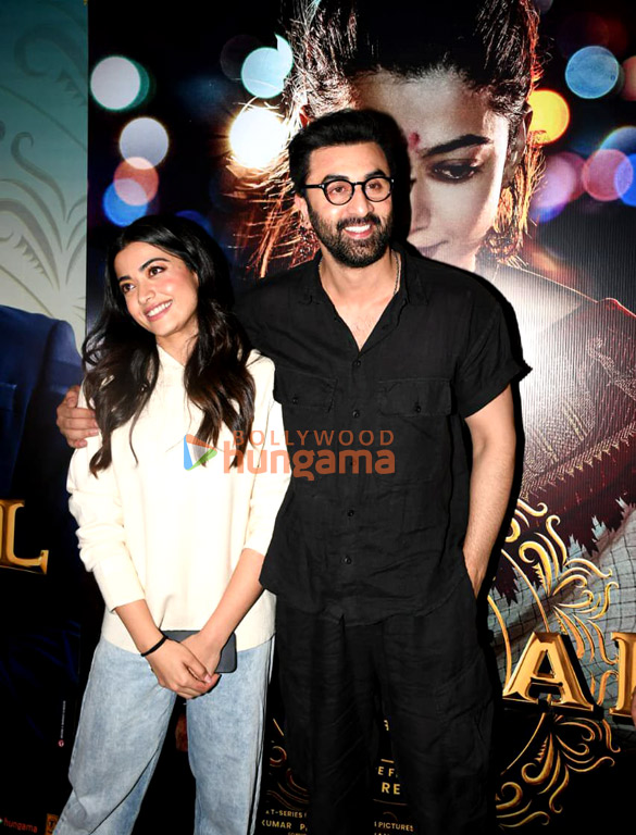 photos ranbir kapoor rashmika mandanna sandeep reddy vanga and bhushan kumar snapped at animal trailer preview 2 2