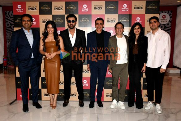 Photos: Ranbir Kapoor and Rashmika Mandanna snapped at the launch of INOX PVR Photos: Ranbir Kapoor and Rashmika Mandanna snapped at the launch of INOX PVR