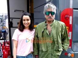 Photos: Shraddha Kapoor and Shakti Kapoor snapped at a shoot