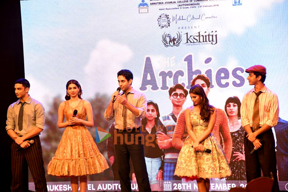 photos suhana khan khushi kapoor agastya nanda and the rest of the archies team attend kshitij college fest in mumbai 5