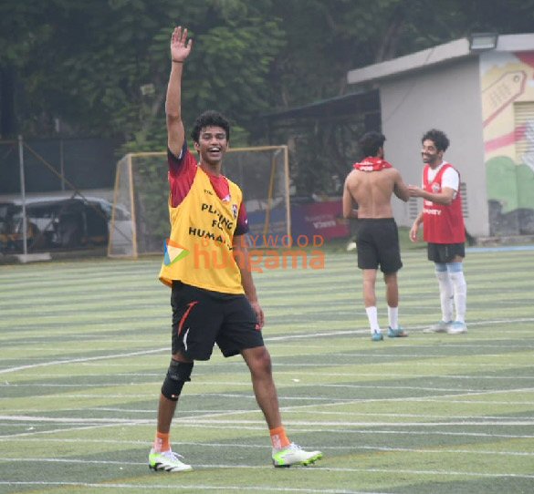 photos tiger shroff babil khan and others snapped during a football match 3