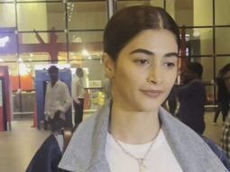Pooja Hegde gets clicked at the airport in an oversized denim jacket