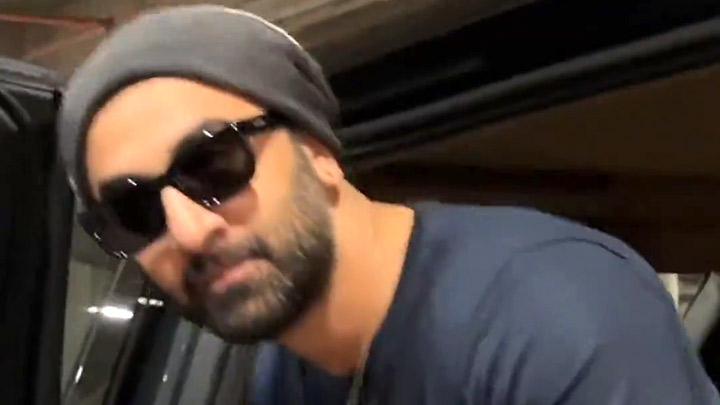 Ranbir Kapoor rocks the beanie look at the airport
