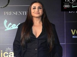 Rani Mukerji redefines power and poise in a three-piece pinstriped suit at the Elle Awards