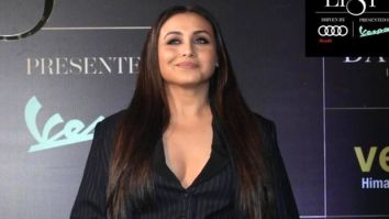 Rani Mukerji redefines power and poise in a three-piece pinstriped suit at the Elle Awards