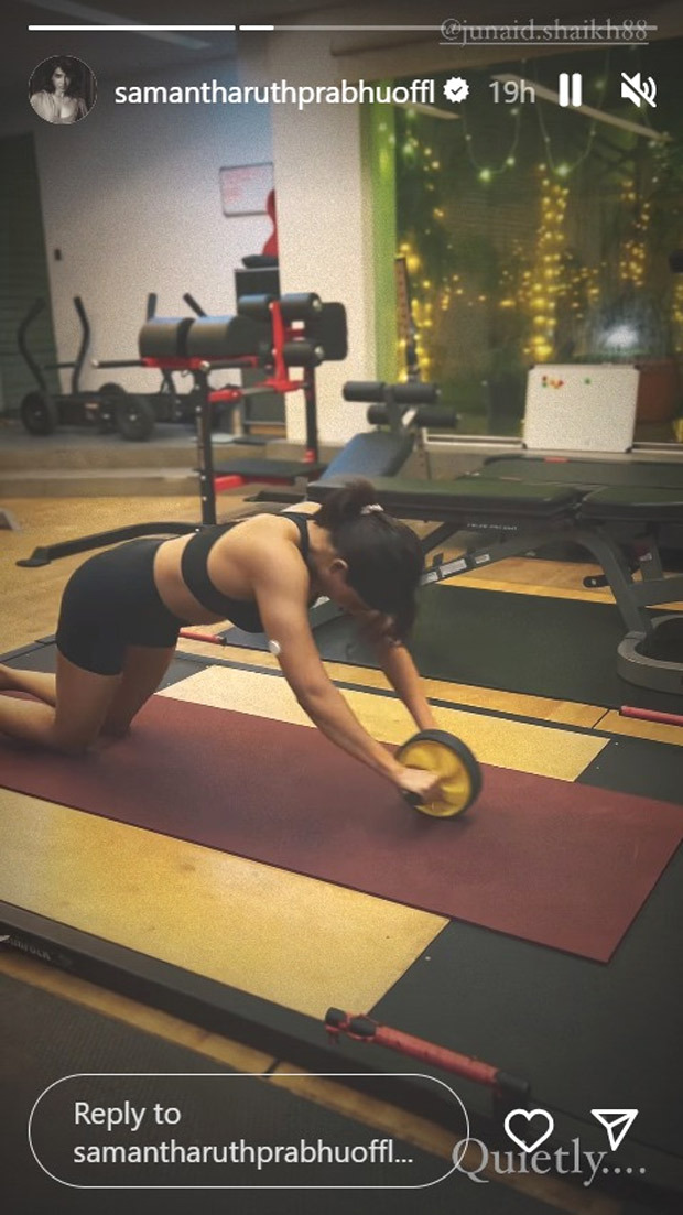 Samantha Ruth Prabhu gives a sneak peek into her intense Friday Fitness session