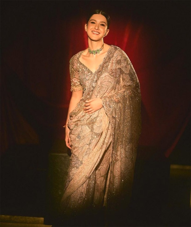 Shanaya Kapoor radiates Diwali splendour in a breath-taking golden saree by Rimple & Harpreet
