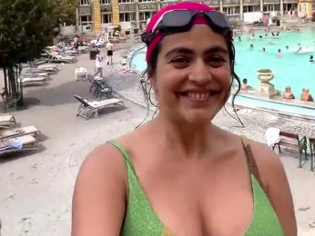 Shenaaz Treasury enjoys her spa time in Budapest to the fullest
