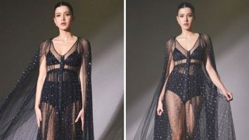 Shanaya Kapoor’s glam game is only getting stronger in a breath taking black sheer gown
