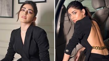 Alaya F’s backless pantsuit, uniquely crafted, redefines power dressing with a fresh twist