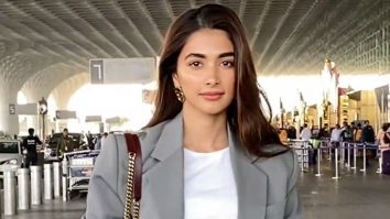 Casuals with a hint of formal, Pooja Hegde at the airport