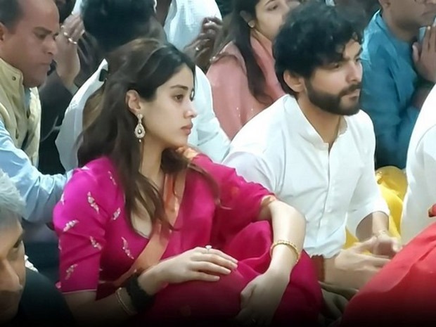 Janhvi Kapoor visits Mahakaleshwar temple in Ujjain with rumoured boyfriend Shikhar Pahariya